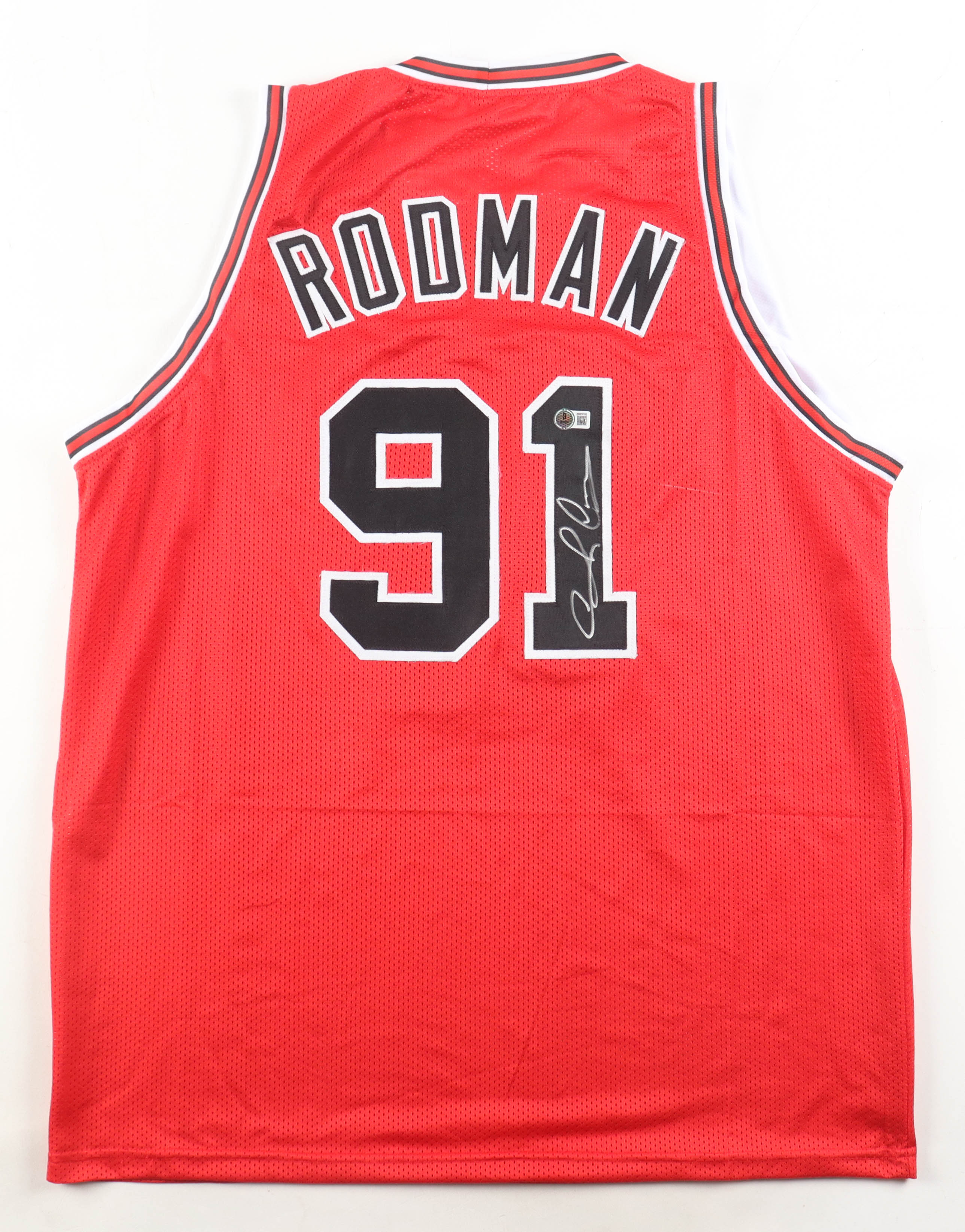 Dennis Rodman Signed Jersey (Beckett) at PristineAuction.com Dennis Rodman Signed Jersey (Beckett) at PristineAuction.com