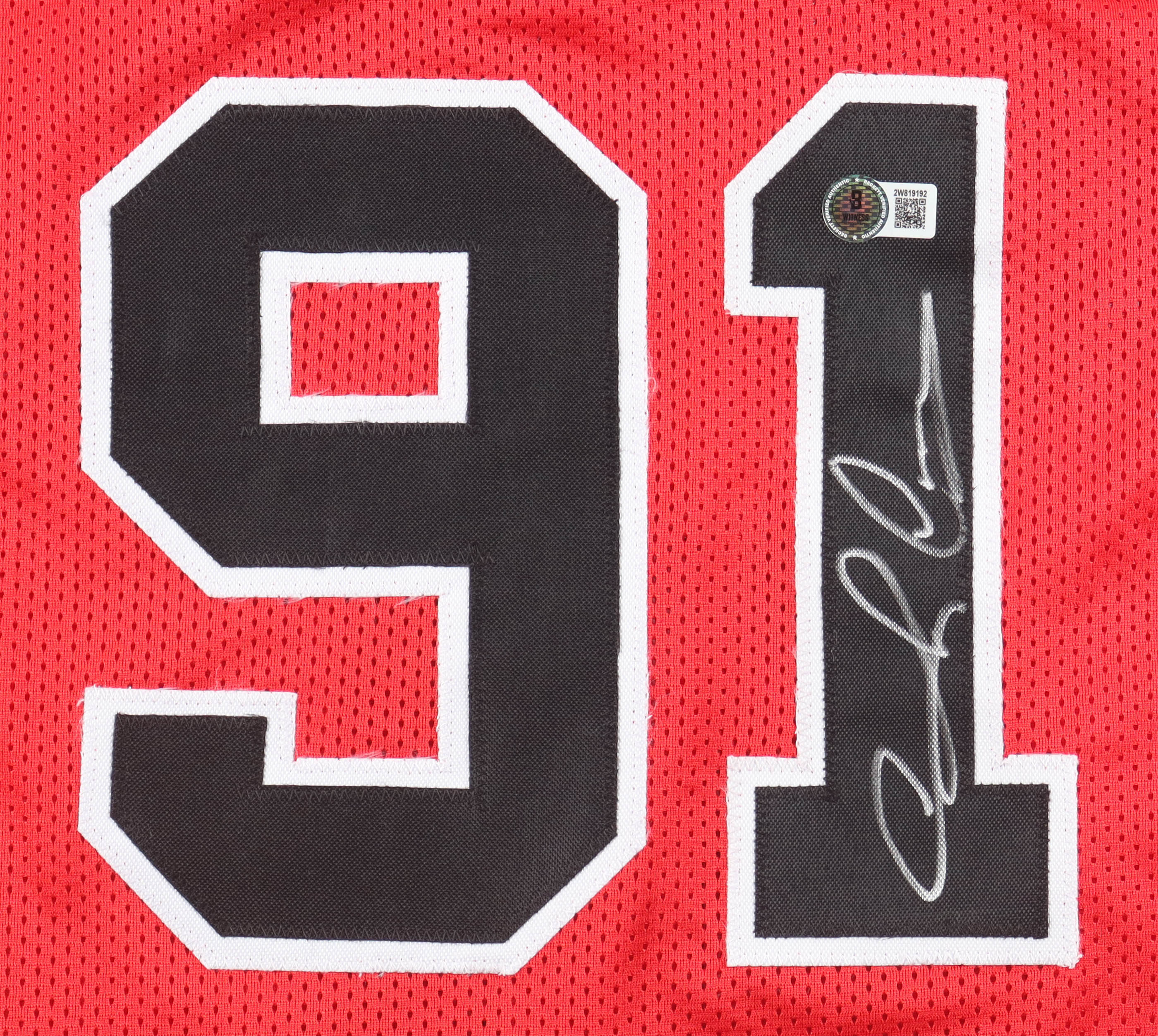 Dennis Rodman Signed Jersey (Beckett) at PristineAuction.com Dennis Rodman Signed Jersey (Beckett) at PristineAuction.com