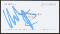 Christian Bale Signed "American Psycho" Business Card (PSA) at PristineAuction.com