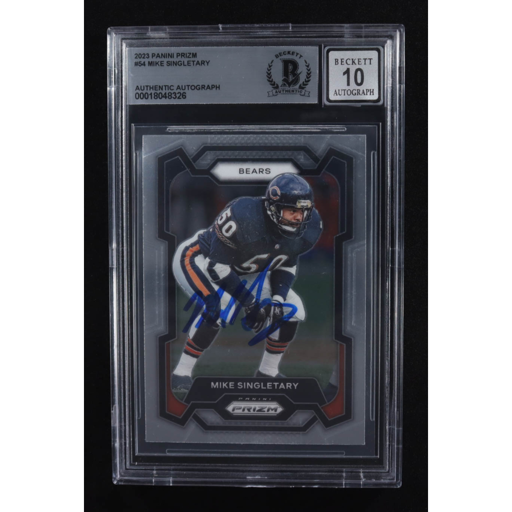 Mike Singletary Signed 2023 Panini Prizm #54 (BGS | Autograph Graded BGS 10) at PristineAuction.com