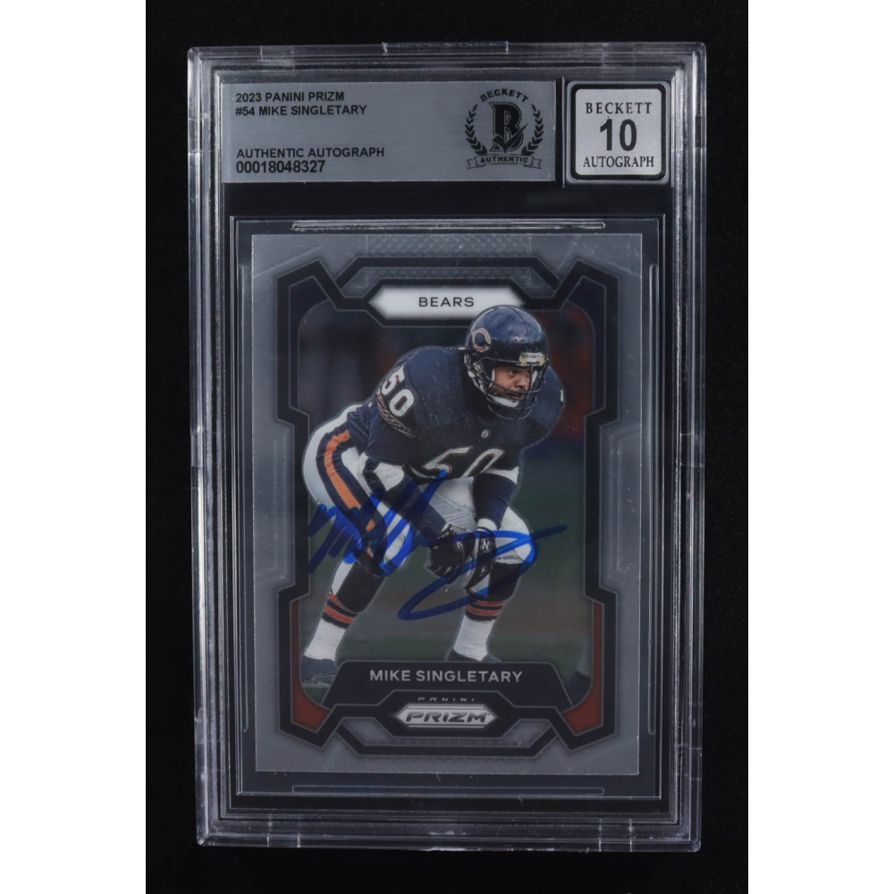 Mike Singletary Signed 2023 Panini Prizm #54 (BGS | Autograph Graded BGS 10) at PristineAuction.com