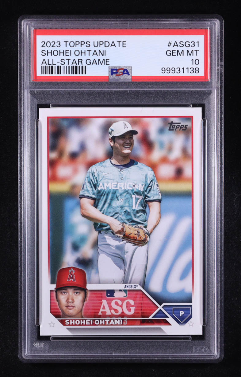 Shohei Ohtani 2023 Topps Update All-Star Game #ASG31 (PSA 10) at PristineAuction.com Shohei Ohtani 2023 Topps Update All-Star Game #ASG31 (PSA 10) at PristineAuction.com