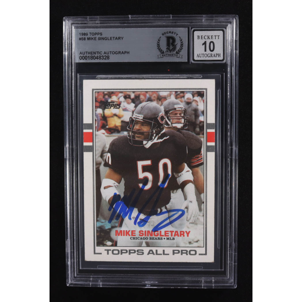 Mike Singletary Signed 1989 Topps All Pro #58 (BGS | Autograph Graded BGS 10) at PristineAuction.com