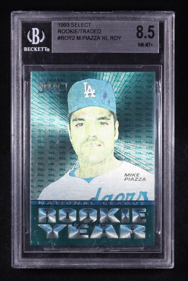 Mike Piazza 1993 Select Rookie / Traded #ROY2 RC (BGS 8.5) at PristineAuction.com Mike Piazza 1993 Select Rookie / Traded #ROY2 RC (BGS 8.5) at PristineAuction.com
