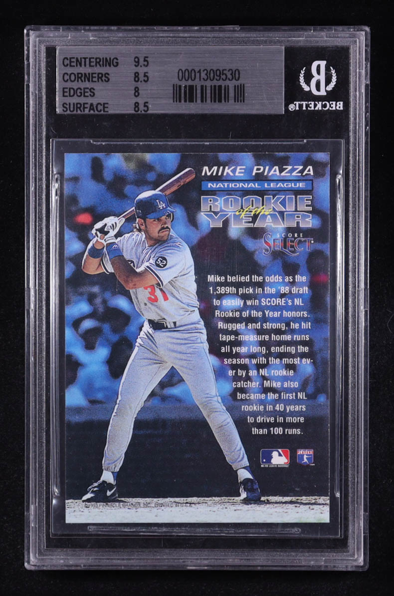 Mike Piazza 1993 Select Rookie / Traded #ROY2 RC (BGS 8.5) at PristineAuction.com Mike Piazza 1993 Select Rookie / Traded #ROY2 RC (BGS 8.5) at PristineAuction.com