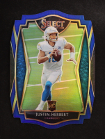 Justin Herbert 2020 Select Prizm Blue Die Cut #144 RC at PristineAuction.com