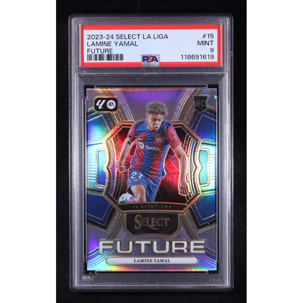 Lamine Yamal 2023-24 Select La Liga Future #15 RC (PSA 9) at PristineAuction.com
