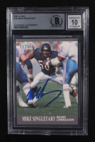 Mike Singletary Signed 1991 Fleer Ultra #160 (BGS | Autograph Graded BGS 10) at PristineAuction.com