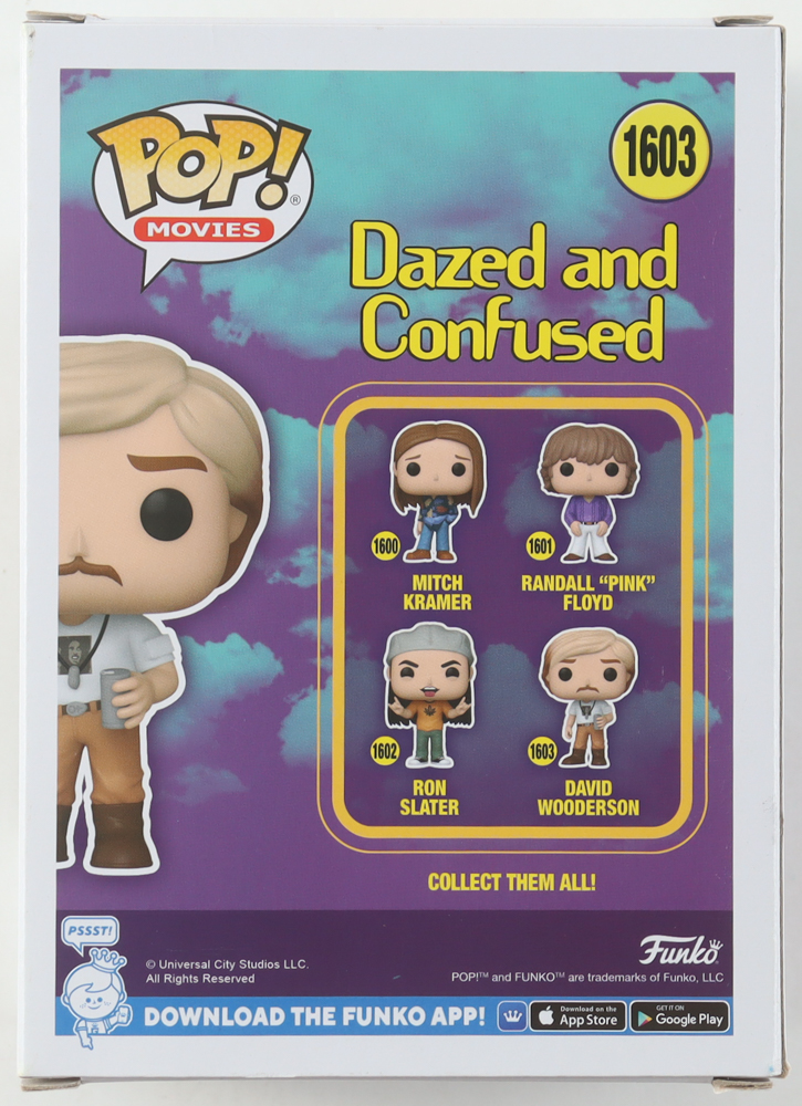 Matthew McConaughey Signed "Dazed and Confused" #1603 David Wooderson Funko Pop! Vinyl Figure (Beckett) at PristineAuction.com Matthew McConaughey Signed "Dazed and Confused" #1603 David Wooderson Funko Pop! Vinyl Figure (Beckett) at PristineAuction.com