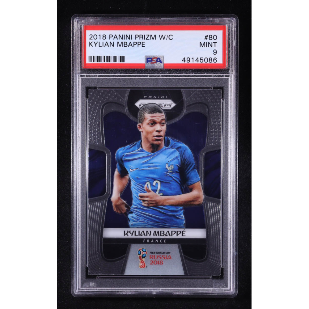 Kylian Mbappe 2018 Panini Prizm World Cup #80 (PSA 9) at PristineAuction.com