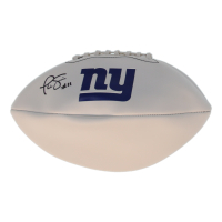 Phil Simms Signed Giants Logo Football (Prova & Beckett) at PristineAuction.com