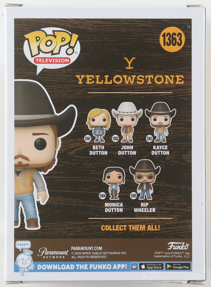 Luke Grimes Signed "Yellowstone" #1363 Kayce Dutton Funko Pop! Vinyl Figure (Beckett) at PristineAuction.com Luke Grimes Signed "Yellowstone" #1363 Kayce Dutton Funko Pop! Vinyl Figure (Beckett) at PristineAuction.com