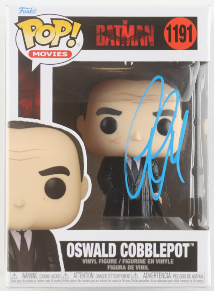 Colin Farrell Signed "The Batman" #1191 Oswald Cobblepot Funko Pop! Vinyl Figure (Beckett) at PristineAuction.com Colin Farrell Signed "The Batman" #1191 Oswald Cobblepot Funko Pop! Vinyl Figure (Beckett) at PristineAuction.com
