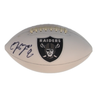 Josh Jacobs Signed Raiders Logo Football (Jacobs & Beckett) at PristineAuction.com