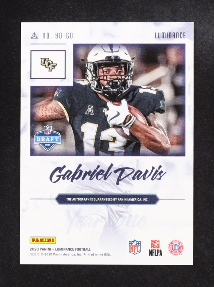 Gabriel Davis 2020 Panini Luminance Year One Signatures RPS Red #35 RC at PristineAuction.com Gabriel Davis 2020 Panini Luminance Year One Signatures RPS Red #35 RC at PristineAuction.com