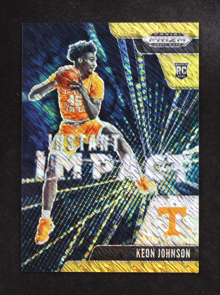 Keon Johnson 2021-22 Panini Prizm Draft Picks Instant Impact Prizms Gold Shimmer #5 #02/10 RC at PristineAuction.com Keon Johnson 2021-22 Panini Prizm Draft Picks Instant Impact Prizms Gold Shimmer #5 #02/10 RC at PristineAuction.com