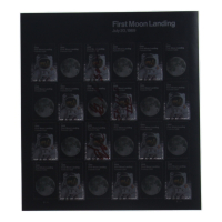 Ed Gibson Signed 8x8.5 Uncut Sheet of (24) NASA Moon Landing Commemorative Stamps Inscribed "Skylab IV" (JSA) at PristineAuction.com