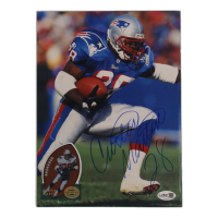 Curtis Martin Signed "Beckett Football Card Monthly" Magazine Back Cover (JSA) at PristineAuction.com