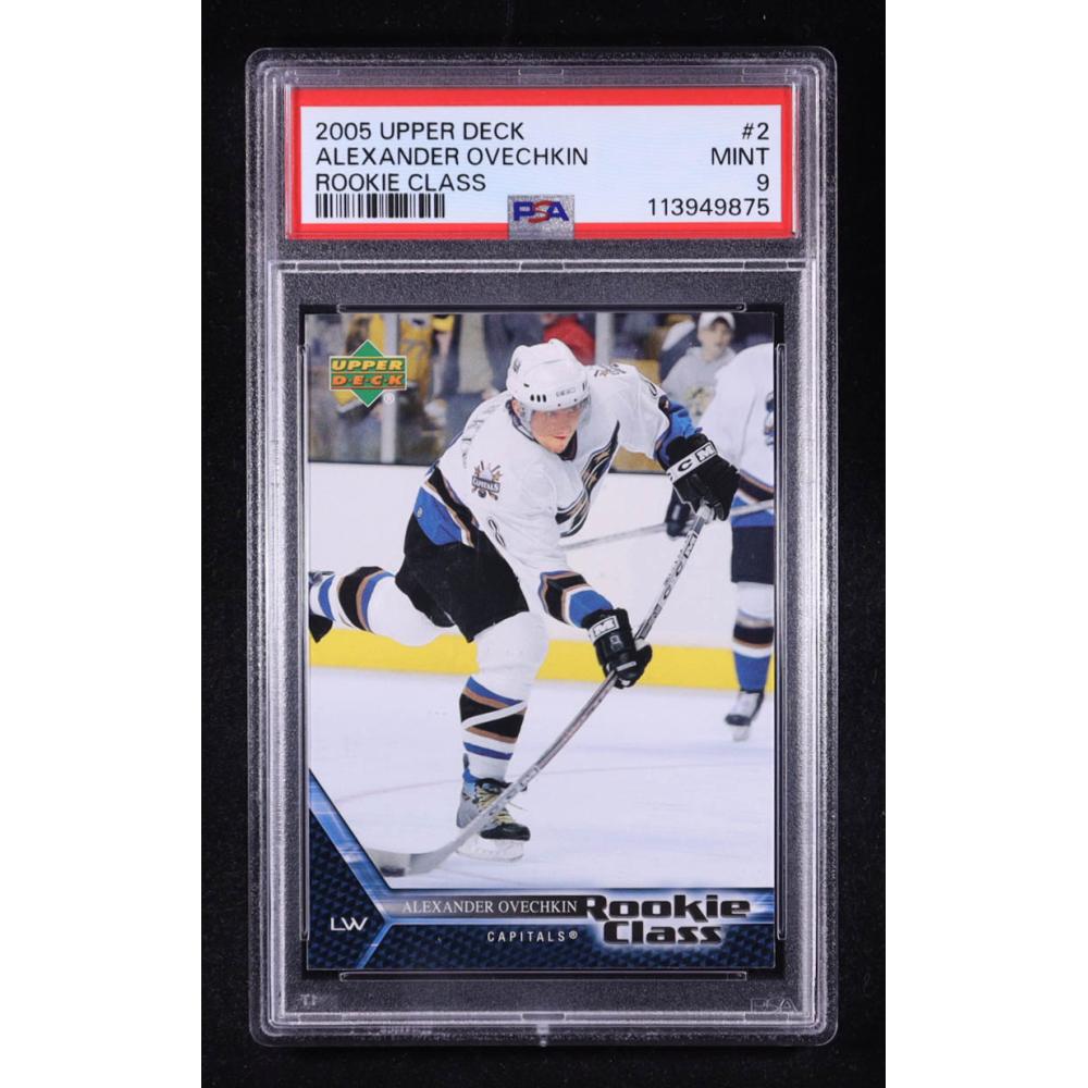 Alexander Ovechkin 2005 Upper Deck Rookie Class #2 RC (PSA 9) at PristineAuction.com