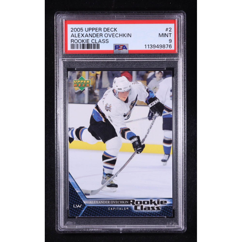 Alexander Ovechkin 2005 Upper Deck Rookie Class #2 RC (PSA 9) at PristineAuction.com