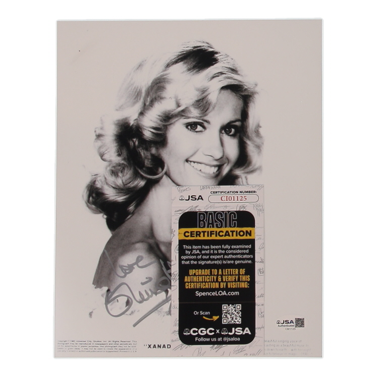 Olivia Newton-John Signed "Xanadu" 8x10 Photo Inscribed "Love" (JSA) at PristineAuction.com Olivia Newton-John Signed "Xanadu" 8x10 Photo Inscribed "Love" (JSA) at PristineAuction.com