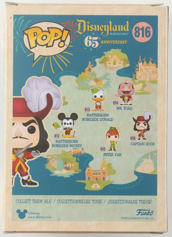 Dustin Hoffman Signed "Disneyland Resort 65th Anniversary" #816 Captain Hook Funko Pop! Vinyl Figure (Beckett) at PristineAuction.com Dustin Hoffman Signed "Disneyland Resort 65th Anniversary" #816 Captain Hook Funko Pop! Vinyl Figure (Beckett) at PristineAuction.com