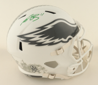 A.J. Brown Signed Eagles Full-Size Salute To Service Speed Helmet (Beckett) at PristineAuction.com