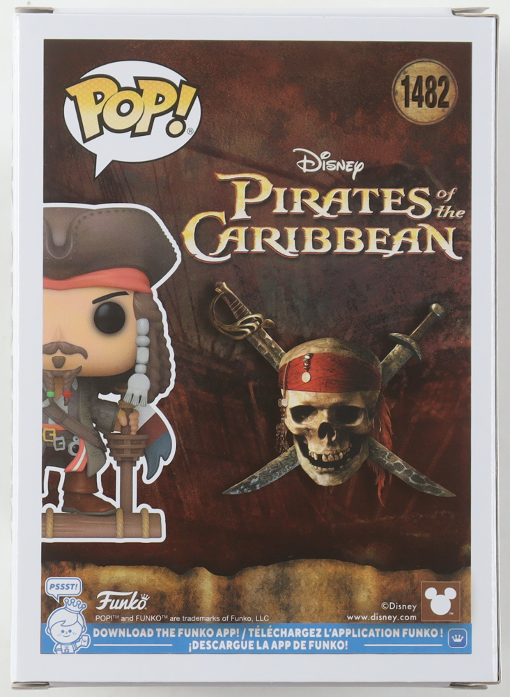 Johnny Depp Signed "Pirates of the Caribbean" #1482 Jack Sparrow Funko Pop! Vinyl Figure (Beckett) at PristineAuction.com Johnny Depp Signed "Pirates of the Caribbean" #1482 Jack Sparrow Funko Pop! Vinyl Figure (Beckett) at PristineAuction.com