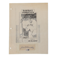 Joe McCarthy Signed Yankees Cut with 8x10 Photo (JSA) at PristineAuction.com