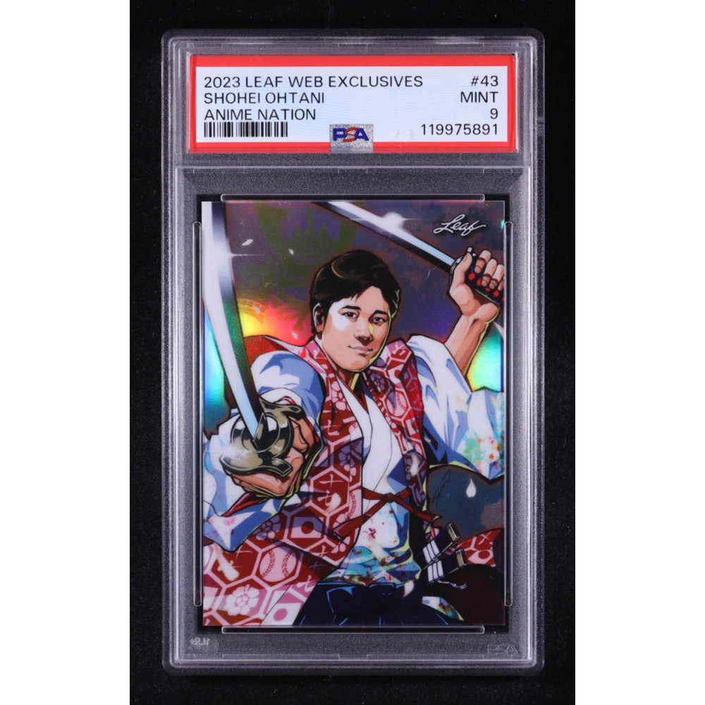 Shohei Ohtani 2023 Leaf Web Exclusives Anime Nation #ANB43 #0050/2689 (PSA 9) at PristineAuction.com