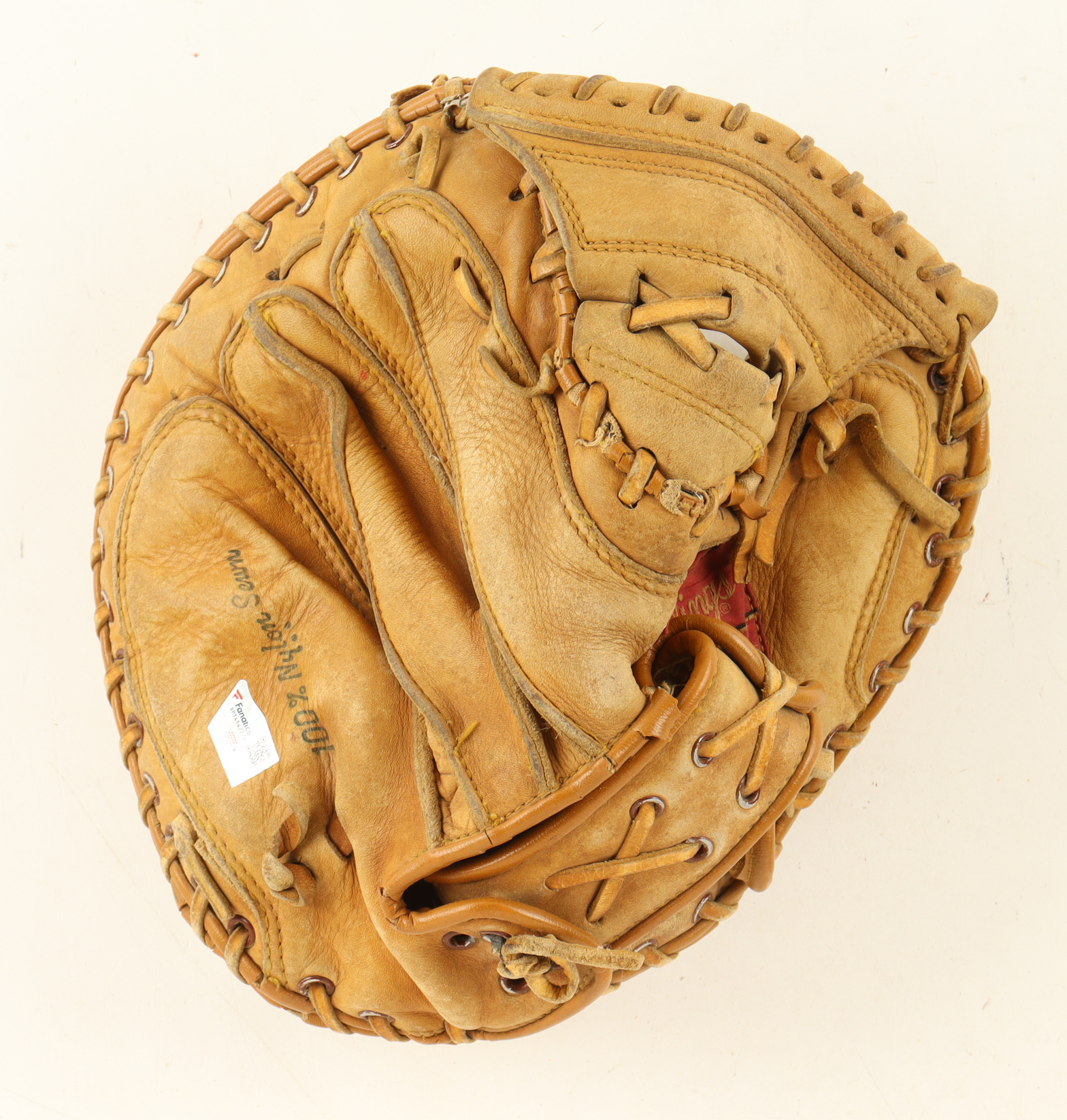 Johnny Bench Signed Vintage Rawlings Catchers Glove (Fanatics) at PristineAuction.com Johnny Bench Signed Vintage Rawlings Catchers Glove (Fanatics) at PristineAuction.com