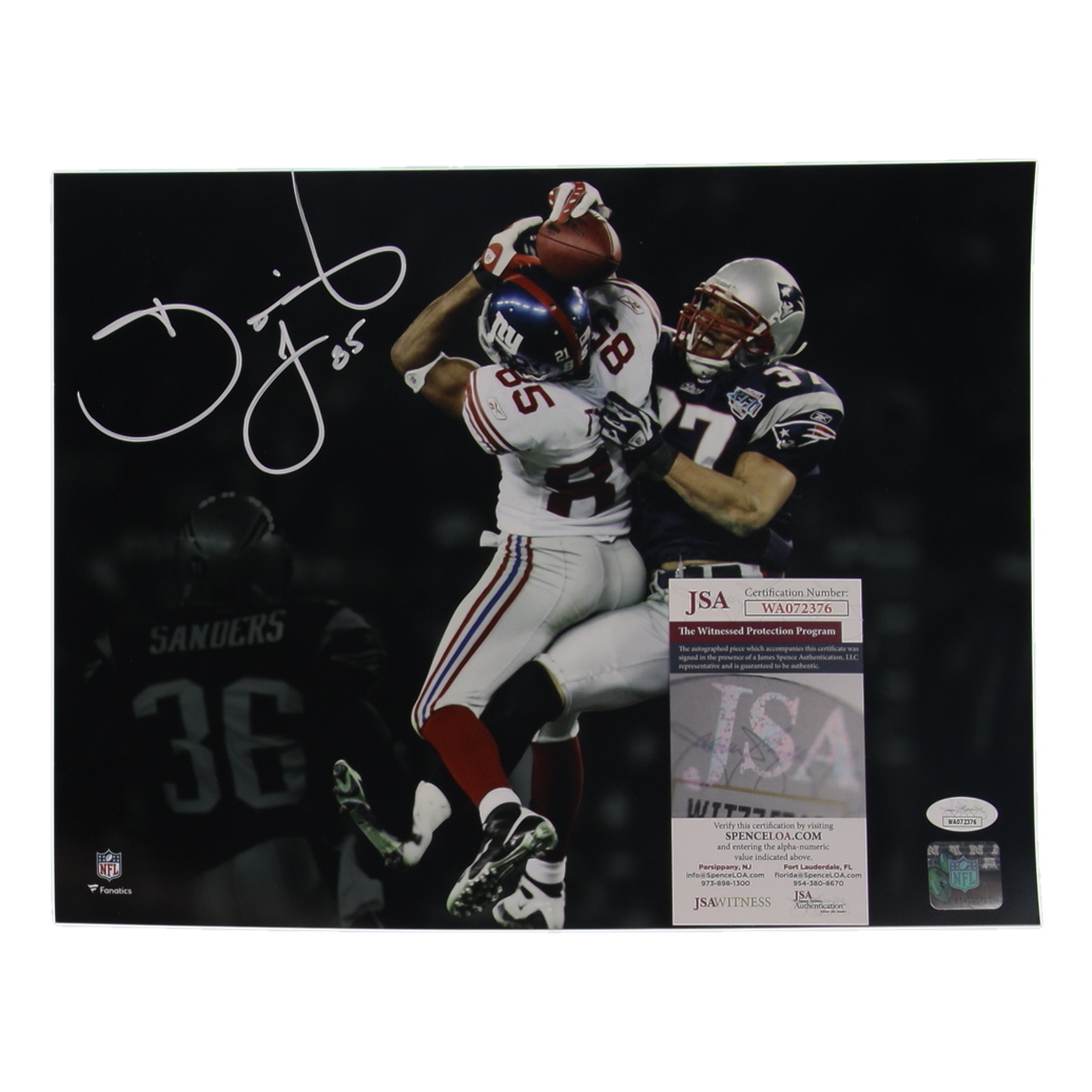 David Tyree Signed Giants 11x14 Photo (JSA) at PristineAuction.com David Tyree Signed Giants 11x14 Photo (JSA) at PristineAuction.com