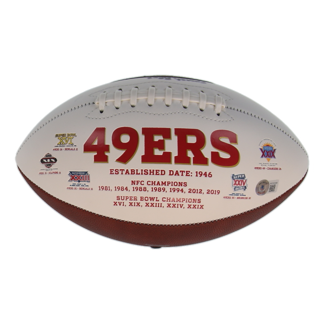 Patrick Willis & NaVorro Bowman Signed 49ers Logo Football Inscribed "Smash Bros" (Beckett) at PristineAuction.com Patrick Willis & NaVorro Bowman Signed 49ers Logo Football Inscribed "Smash Bros" (Beckett) at PristineAuction.com