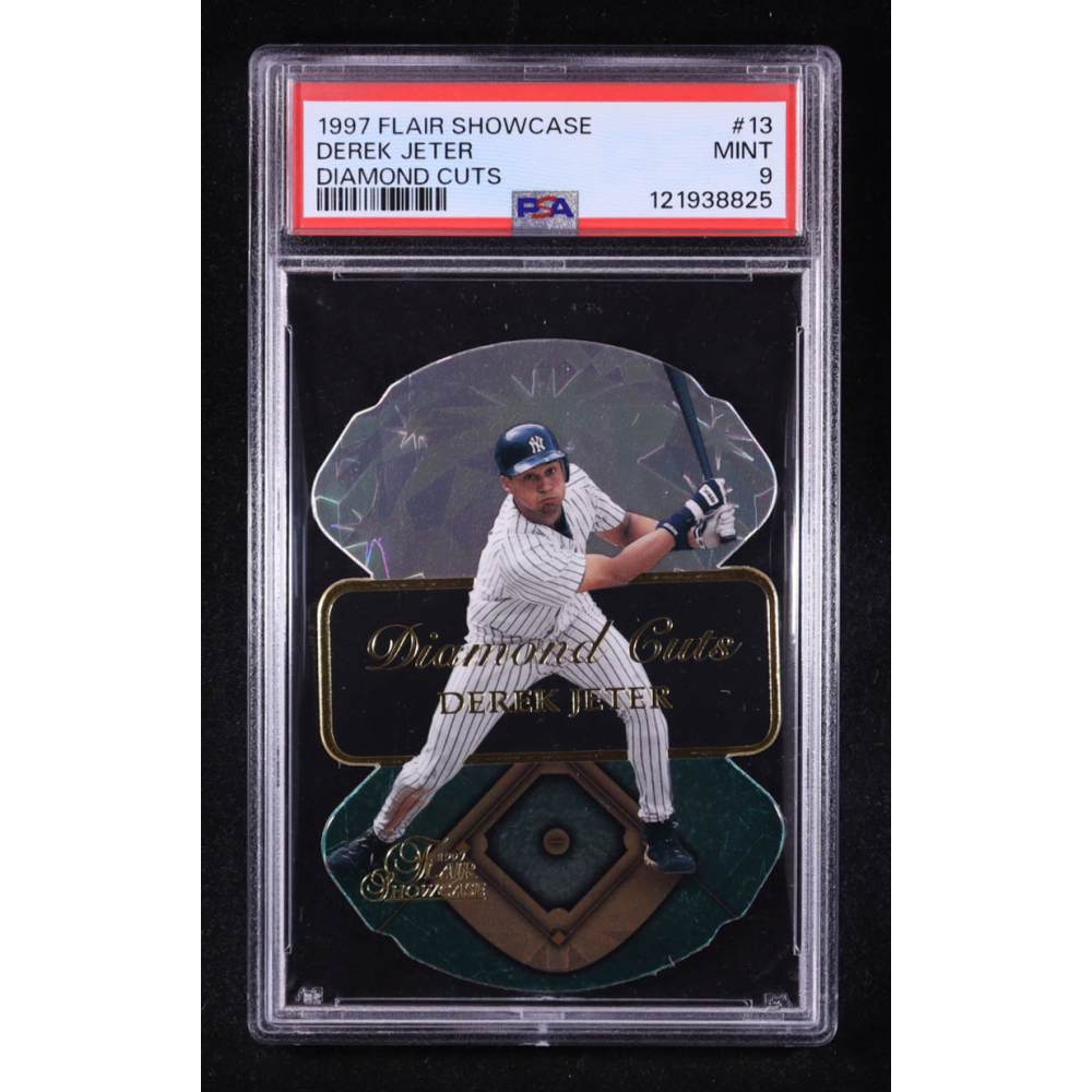 Derek Jeter 1997 Flair Showcase Diamond Cuts #13 (PSA 9) at PristineAuction.com