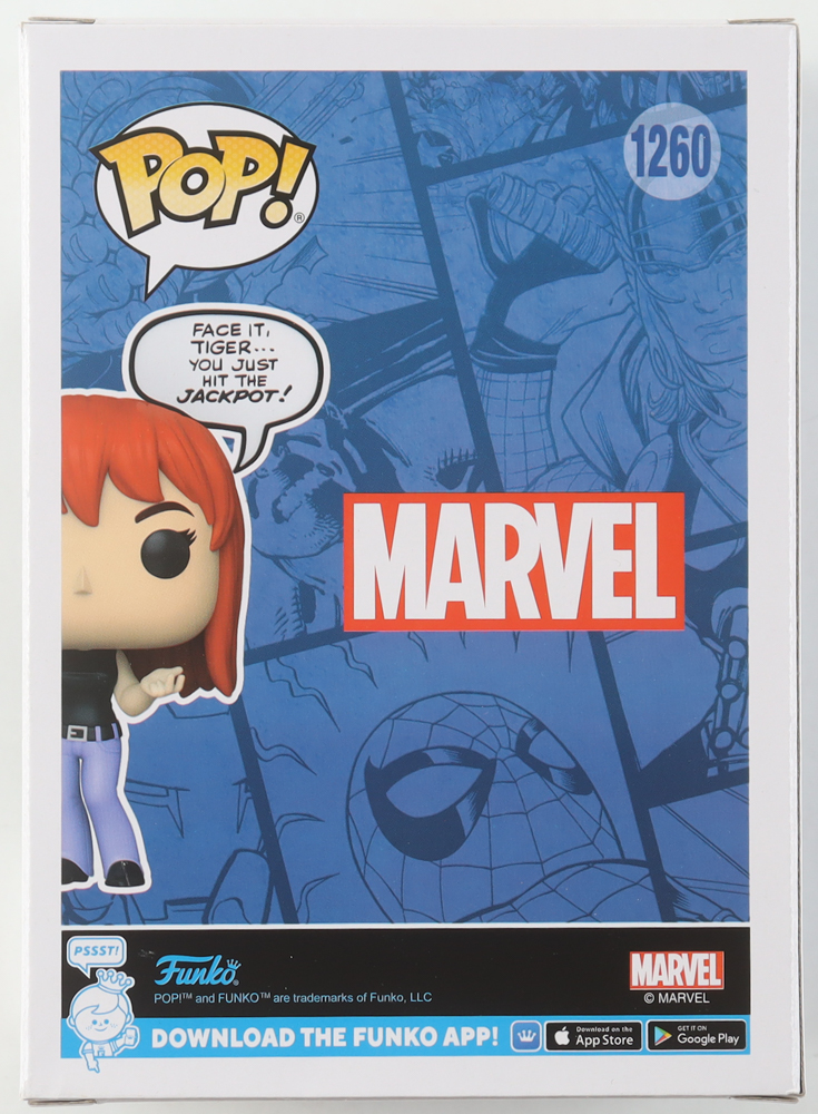 Kirsten Dunst Signed "Marvel" #1260 Mary Jane Watson Funko Pop! Vinyl Figure (Beckett) at PristineAuction.com Kirsten Dunst Signed "Marvel" #1260 Mary Jane Watson Funko Pop! Vinyl Figure (Beckett) at PristineAuction.com
