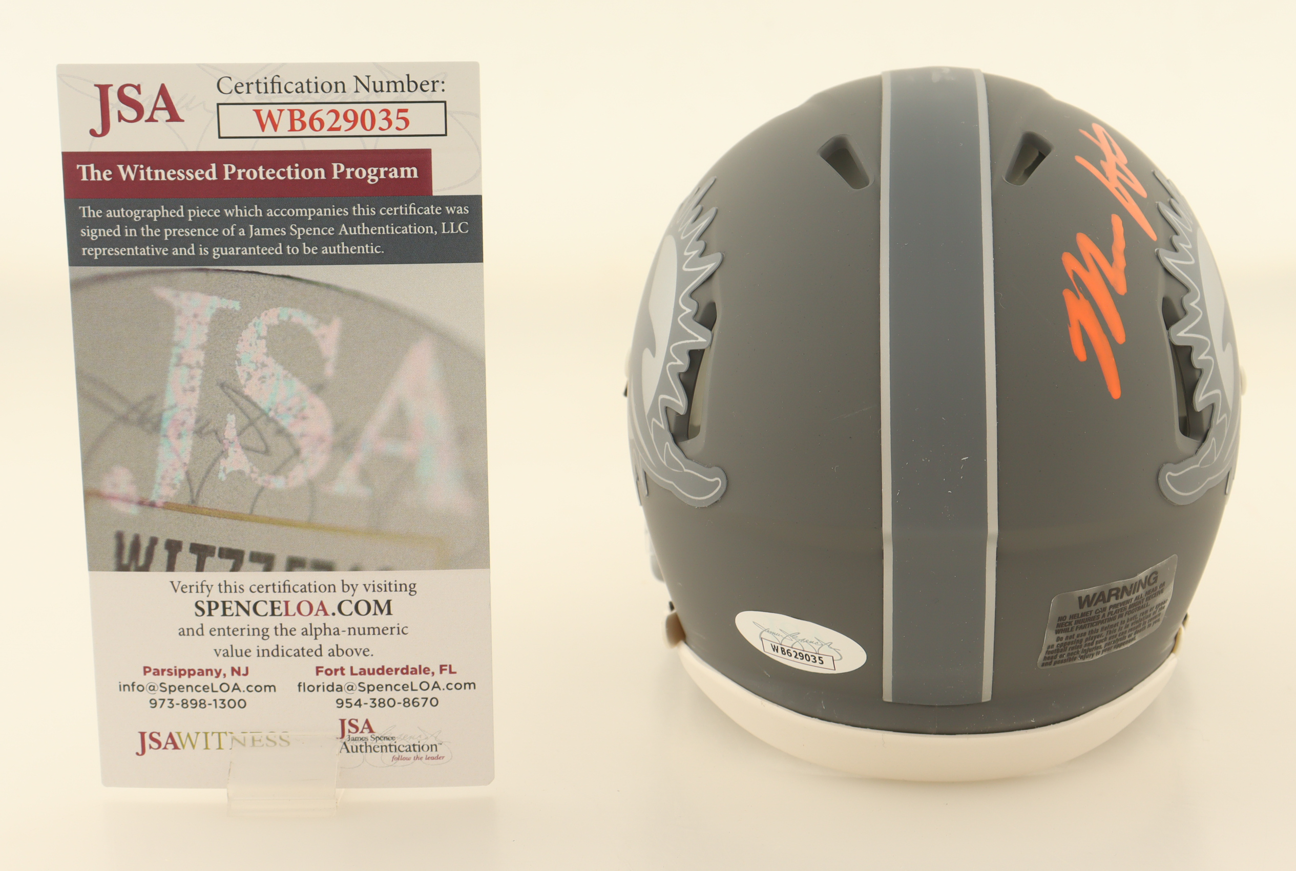 Malik Washington Signed Dolphins Slate Alternate Speed Mini Helmet (JSA) at PristineAuction.com Malik Washington Signed Dolphins Slate Alternate Speed Mini Helmet (JSA) at PristineAuction.com