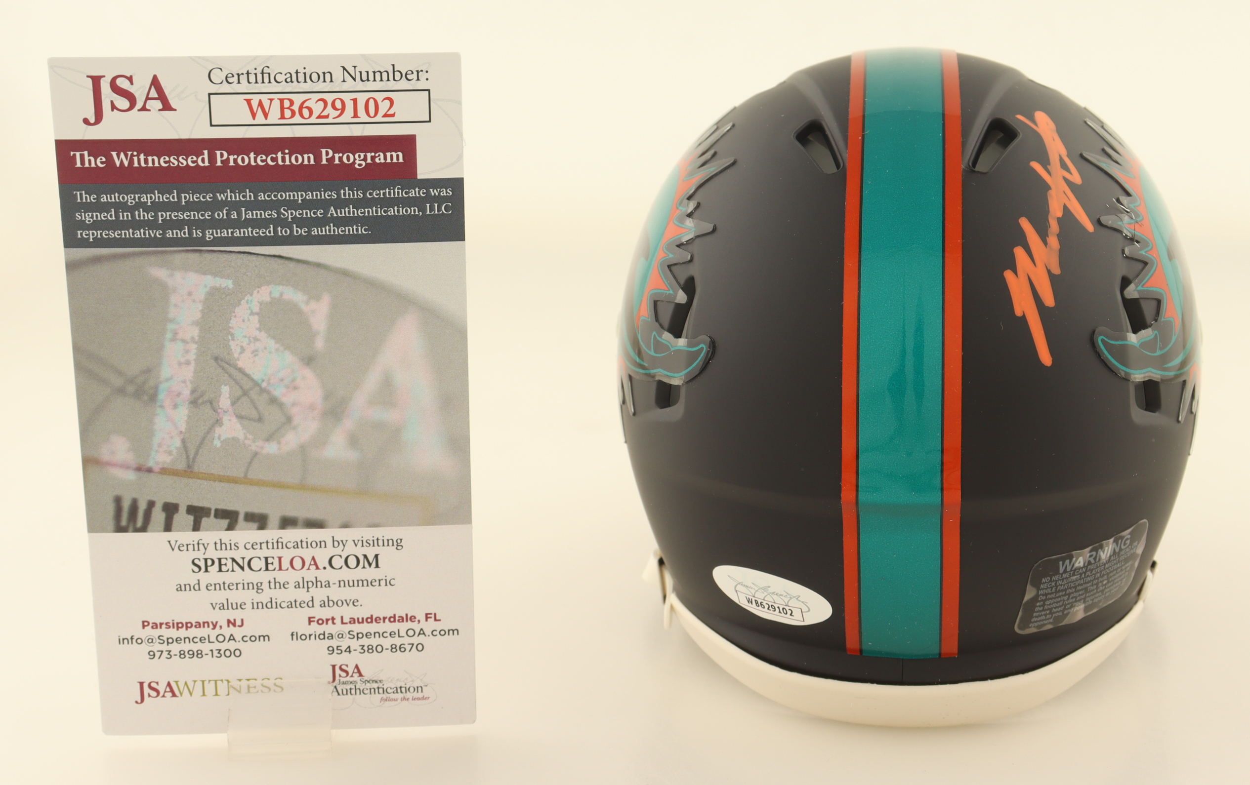 Malik Washington Signed Dolphins Speed Mini Helmet (JSA) at PristineAuction.com Malik Washington Signed Dolphins Speed Mini Helmet (JSA) at PristineAuction.com