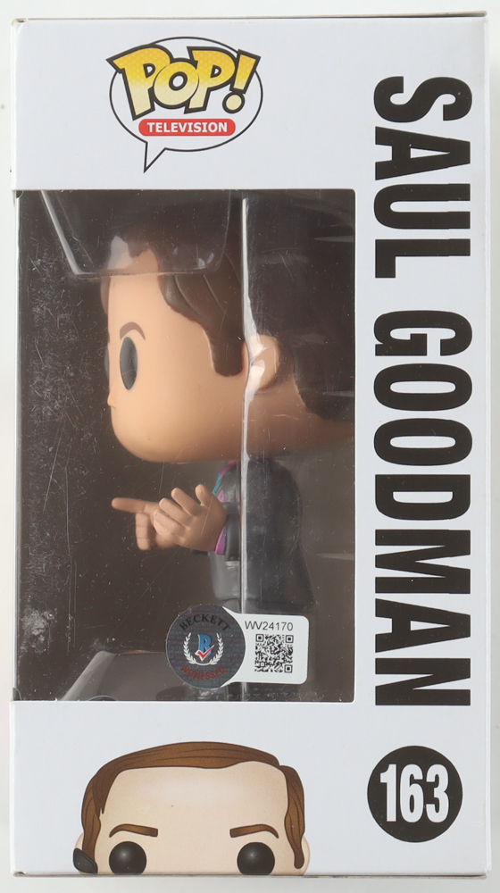 Bob Odenkirk Signed "Breaking Bad" #163 Saul Goodman Funko Pop! Vinyl Figure (Beckett) at PristineAuction.com Bob Odenkirk Signed "Breaking Bad" #163 Saul Goodman Funko Pop! Vinyl Figure (Beckett) at PristineAuction.com