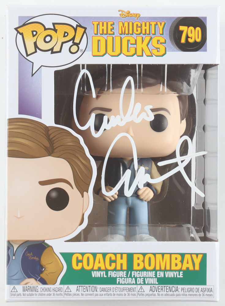 Emilio Estevez Signed "The Mighty Ducks" #790 Coach Bombay Funko Pop! Vinyl Figure (Beckett) at PristineAuction.com Emilio Estevez Signed "The Mighty Ducks" #790 Coach Bombay Funko Pop! Vinyl Figure (Beckett) at PristineAuction.com