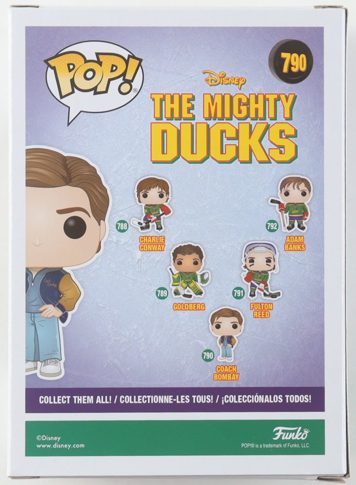 Emilio Estevez Signed "The Mighty Ducks" #790 Coach Bombay Funko Pop! Vinyl Figure (Beckett) at PristineAuction.com Emilio Estevez Signed "The Mighty Ducks" #790 Coach Bombay Funko Pop! Vinyl Figure (Beckett) at PristineAuction.com