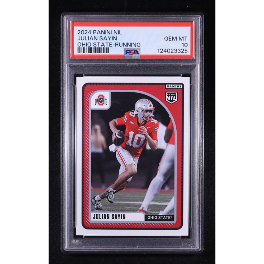 Julian Sayin 2024 Panini Instant NIL #NNO RC (PSA 10) at PristineAuction.com