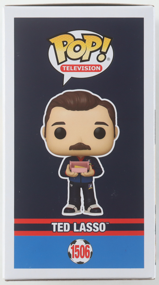 Jason Sudeikis Signed "Ted Lasso" #1506 Ted Lasso Funko Pop! Vinyl Figure (Beckett) at PristineAuction.com Jason Sudeikis Signed "Ted Lasso" #1506 Ted Lasso Funko Pop! Vinyl Figure (Beckett) at PristineAuction.com