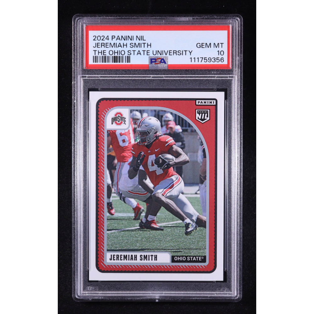 Jeremiah Smith 2024 Panini Instant NIL #NNO RC (PSA 10) at PristineAuction.com