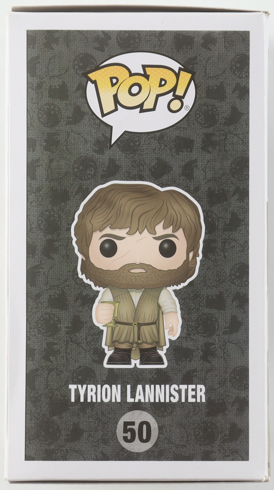 Peter Dinklage Signed "Game of Thrones" #50 Tyrion Lannister Funko Pop! Vinyl Figure (Beckett) at PristineAuction.com Peter Dinklage Signed "Game of Thrones" #50 Tyrion Lannister Funko Pop! Vinyl Figure (Beckett) at PristineAuction.com