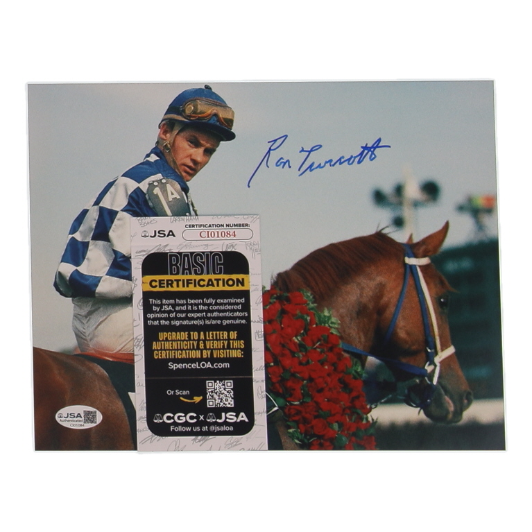 Ron Turcotte Signed 8x10 Photo (JSA) at PristineAuction.com Ron Turcotte Signed 8x10 Photo (JSA) at PristineAuction.com