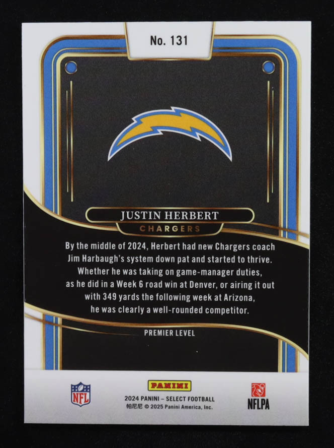 Justin Herbert 2024 Select #131 at PristineAuction.com Justin Herbert 2024 Select #131 at PristineAuction.com