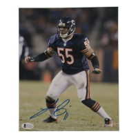 Lance Briggs Signed Bears 8x10 Photo (Beckett) at PristineAuction.com