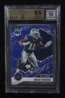 Micah Parsons Signed 2021 Panini Mosaic No Huddle Blue Prizm NFL Debut #257 RC #53/75 (BAS 9.5 | Autograph Graded BAS 10) at PristineAuction.com