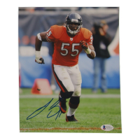 Lance Briggs Signed Bears 8x10 Photo (Beckett) at PristineAuction.com