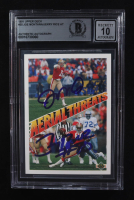 Jerry Rice / Joe Montana Signed 1991 Upper Deck Aerial Threats #35 (BGS | Autograph Graded BGS 10) at PristineAuction.com